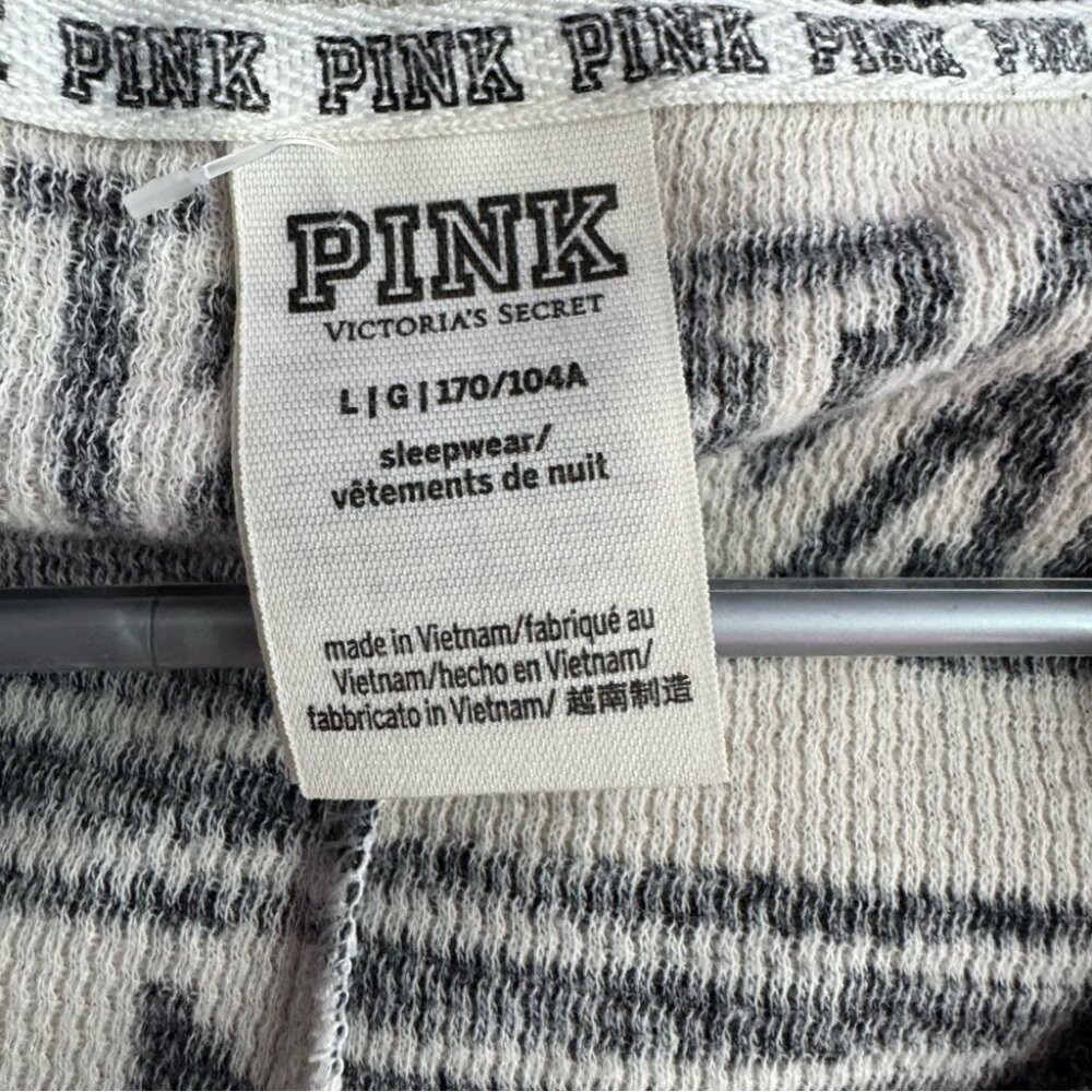 Victoria secret pink onesie long sleeve but flap waffle knit winter Pajamas - Picture 8 of 14